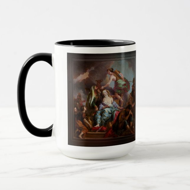 Taza Sacrificio de la Ifigenia por Charles de la Fosse (Izquierda)