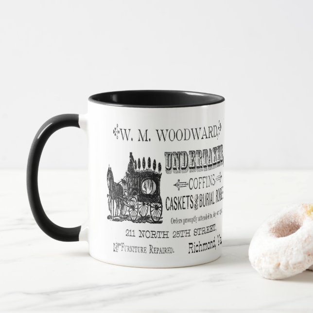 Taza Sacrificio ventilado y macabro café (Con donut)