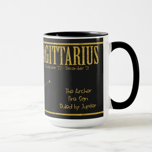 Taza Saggitarius Zodiac Star Sign Mug (Derecha)