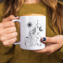 Sagittarius Chica 15oz Black Rim Mug