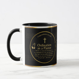 Taza Sagrado Pastor recién Ordenado Biblia Verse Person