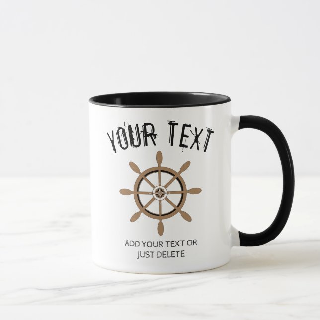 Taza Sailor, pescador, capitán, escuela de vela Regalo (Derecha)