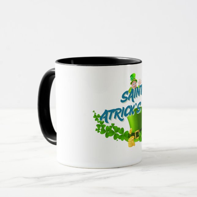 Taza Saint Patrick’s Day Shirt – Lucky Leprechaun Hat & (Anverso izquierdo)