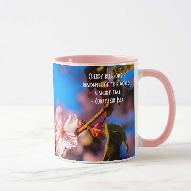 Taza Sakura En Rosa Y Azul (Derecha)