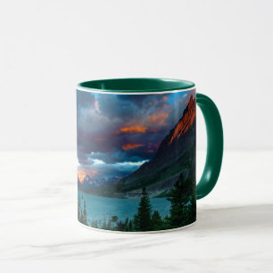 Taza Salida del sol en el lago st. Mary