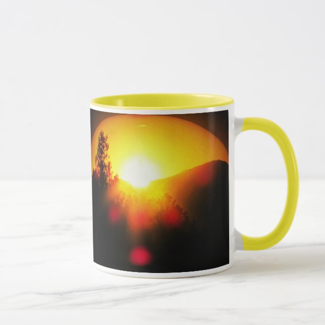 Taza ¡Salida del sol y brillo! (Derecha)