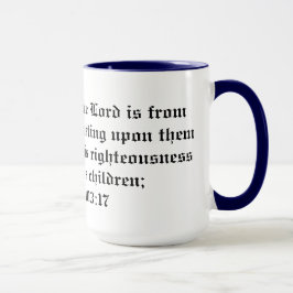 Taza Salmo 103:17 misericordia del Señor... a los hijos