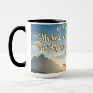 Taza Salmo 121 Mi ayuda viene del Señor -
