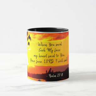 Taza Salmo 27:8 Tu cara SEÑOR Buscaré la Biblia