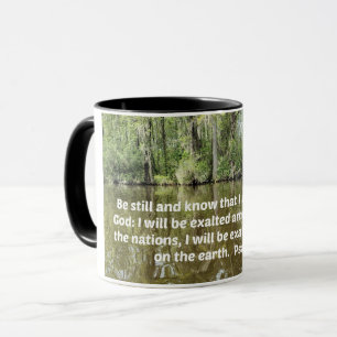 Taza Salmo 46:10 Estén quietos y sepan que soy Dios