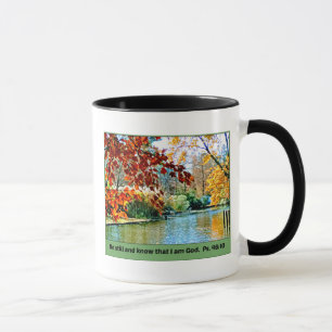 Taza Salmo 46:10 Estén quietos y sepan que soy Dios
