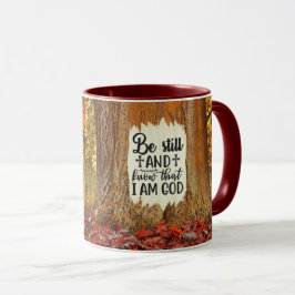 Taza Salmo 46:10 Permaneced y sabed que soy Dios en oto