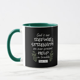 Taza Salmo 46:1 "Dios es nuestro refugio y fuerza"