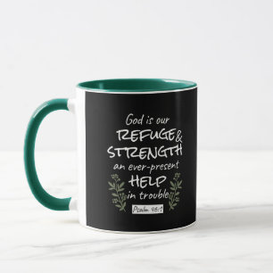 Taza Salmo 46:1 "Dios es nuestro refugio y fuerza"