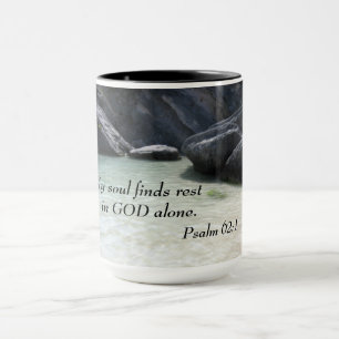 Taza Salmo 62:1 Mi alma descansa sola en Dios.