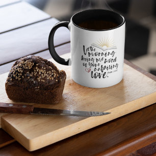 Taza Salmo bíblico versus Salmo 143:8 Café AMOR INFER
