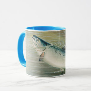 Taza Salmón de California por S.A. Kilbourne, pescado v