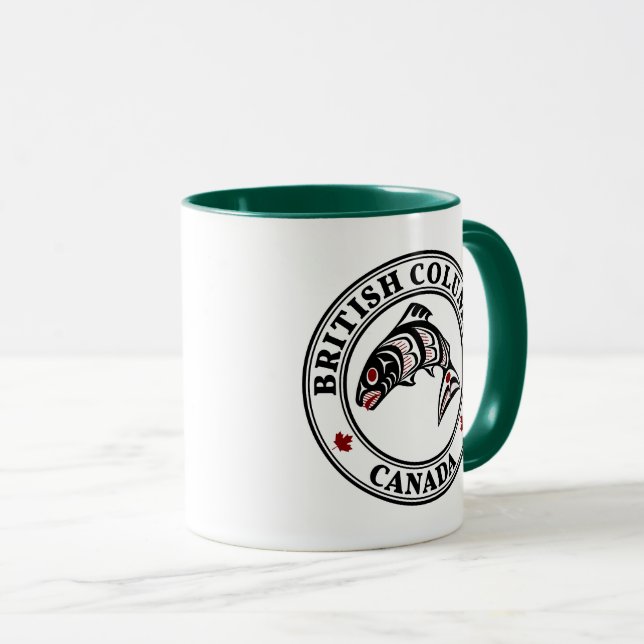 Taza Salmon, vector haitiano negro nativo americano (Anverso derecho)