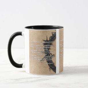 Taza Salmos 24:4-7 Biblia Verse Mug de dos tonos