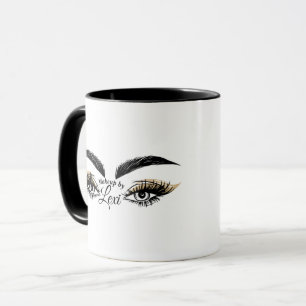 Taza Salón de Belleza Pretty Eyes Maquillaje Pestañas P