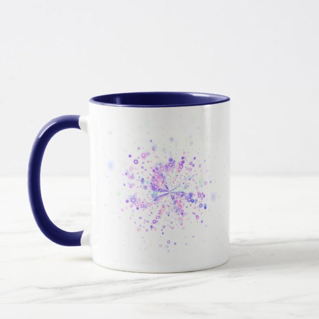 Taza Salpicadura de neón abstracto colorido (Izquierda)