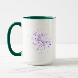Taza Salpicadura de neón abstracto colorido