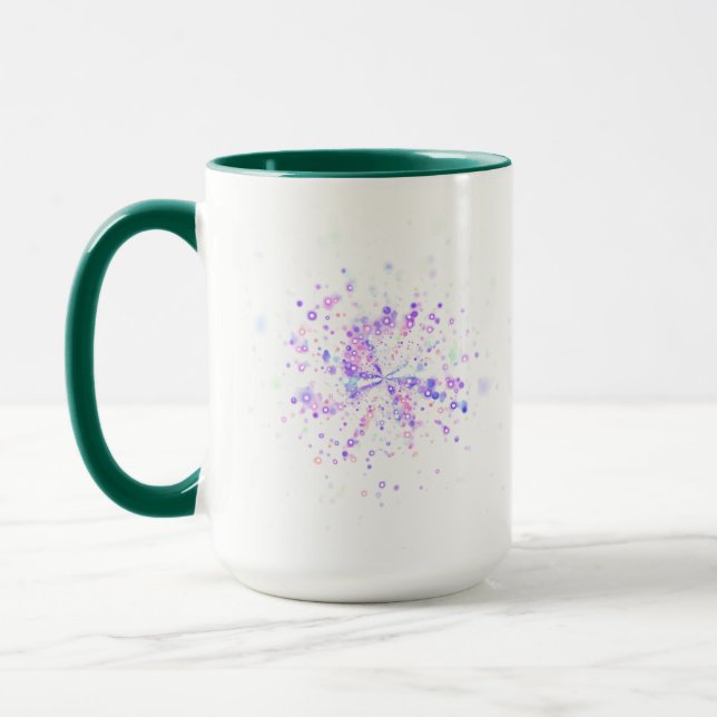 Taza Salpicadura de neón abstracto colorido (Izquierda)