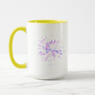 Taza Salpicadura de neón abstracto colorido