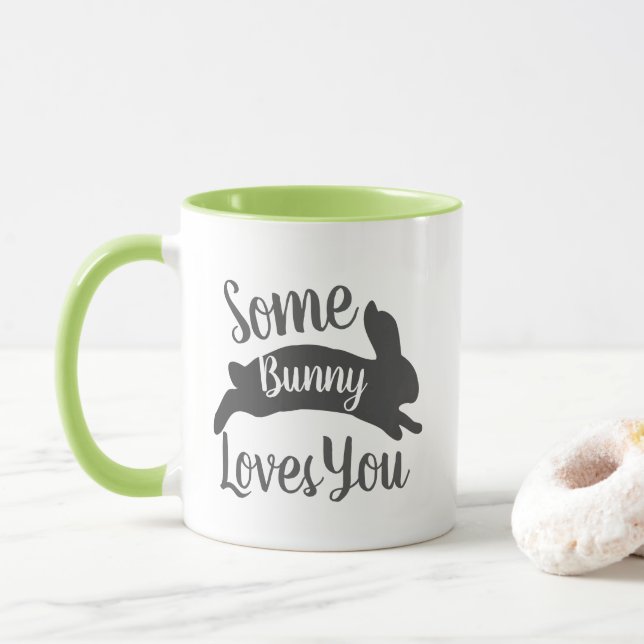 Taza Salta algún conejito le ama (Con donut)