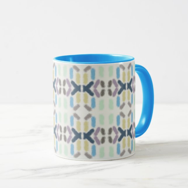 Taza Salty Watercolor Pastel Colors On Cloud White (Anverso derecho)