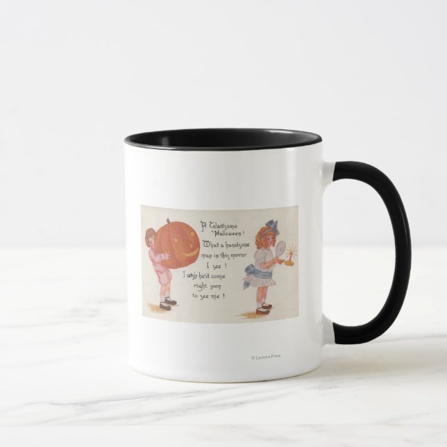 Taza Saludo de Halloween Una Gladsome Halloween (Derecha)