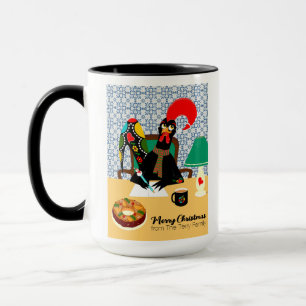 Taza Saludos de Navidad desde el Rooster Portugués