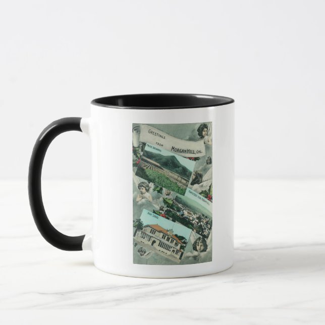 Taza Saludos desde con vistas escénicas (Izquierda)