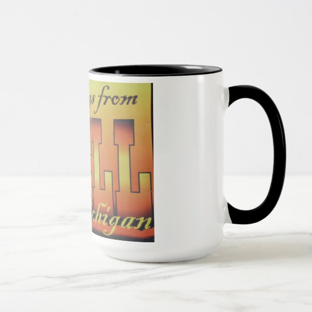 Taza Saludos desde el infierno, Michigan Mug 1 (Derecha)