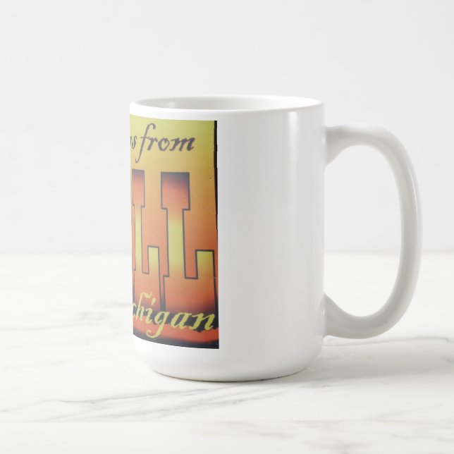 Taza Saludos desde el infierno, Michigan Mug 1 (Derecha)