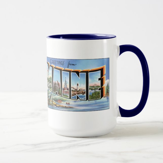 Taza Saludos desde Maine (Derecha)