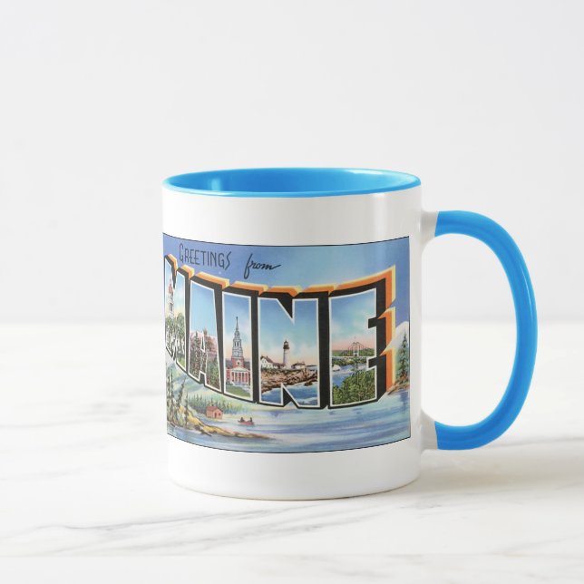 Taza Saludos desde Maine (Derecha)