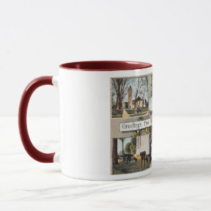Taza Saludos desde Morristown NJ Vintage Style
