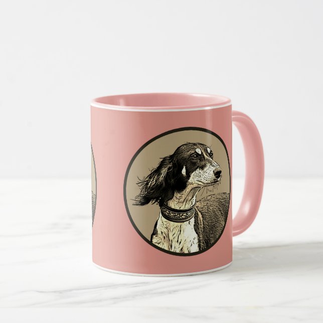 Taza Saluki rosado (Anverso derecho)
