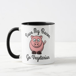 Taza Salva Mi Tocino Hazte Vegetariano