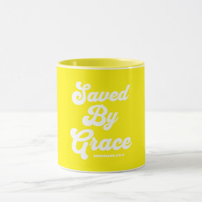 Taza Salvado Por Grace Ephesian 2:8-9 (Centro)