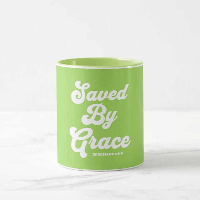 Taza Salvado Por Grace Ephesian 2:8-9 (Centro)