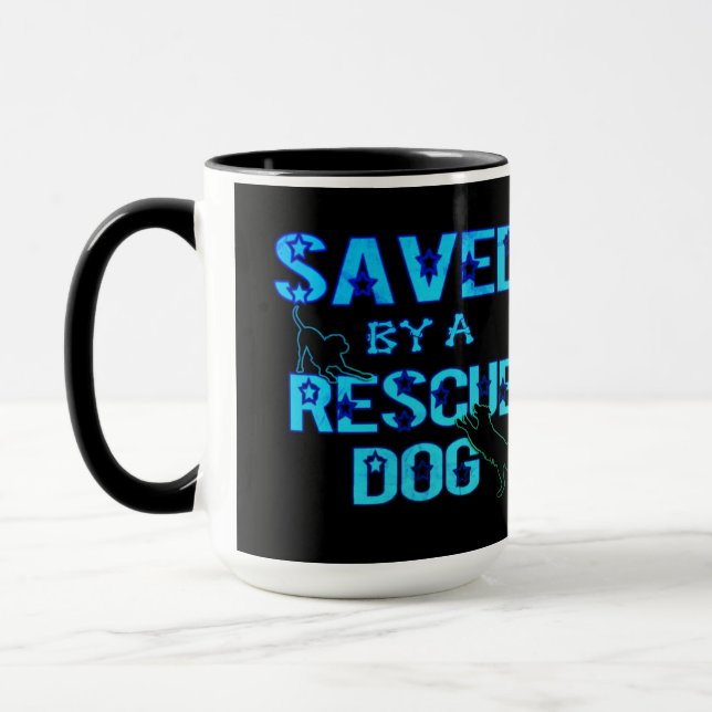 Taza Salvado Por Un Perro Rescate 2 (Izquierda)