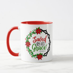 Taza Salvado por Wreath, Navidades de Su Gracia
