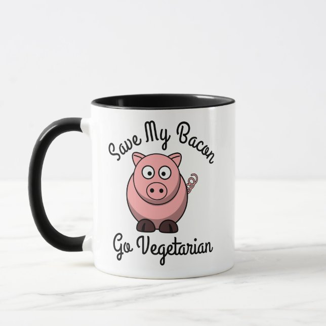 Taza Salvar a mi bachillerato vegetariano (Izquierda)