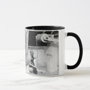 Taza Salvavidas de Venecia que hacen punto, 1900s