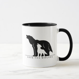 Taza Salven a los lobos (sobrante blanco).