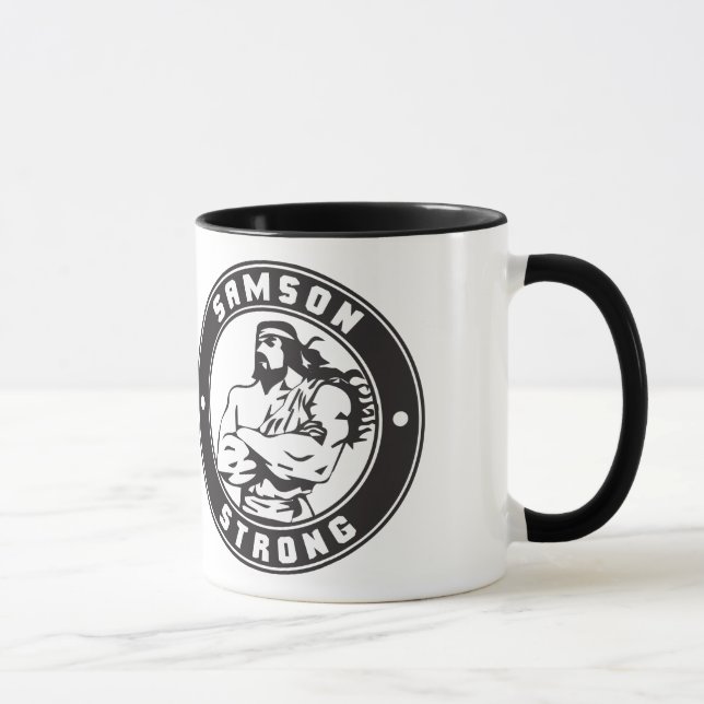 Taza Samson Strong - Escudo de construcción de bodybuil (Derecha)