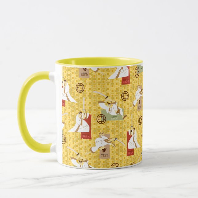 Taza Samurai Jack Sword Poses Character Art Pattern (Izquierda)