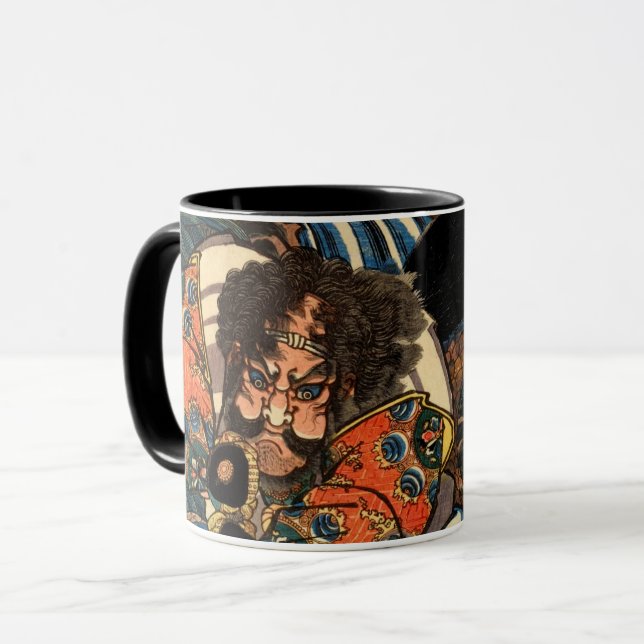 TAZA SAMURAI JAPONÉS (Anverso izquierdo)
